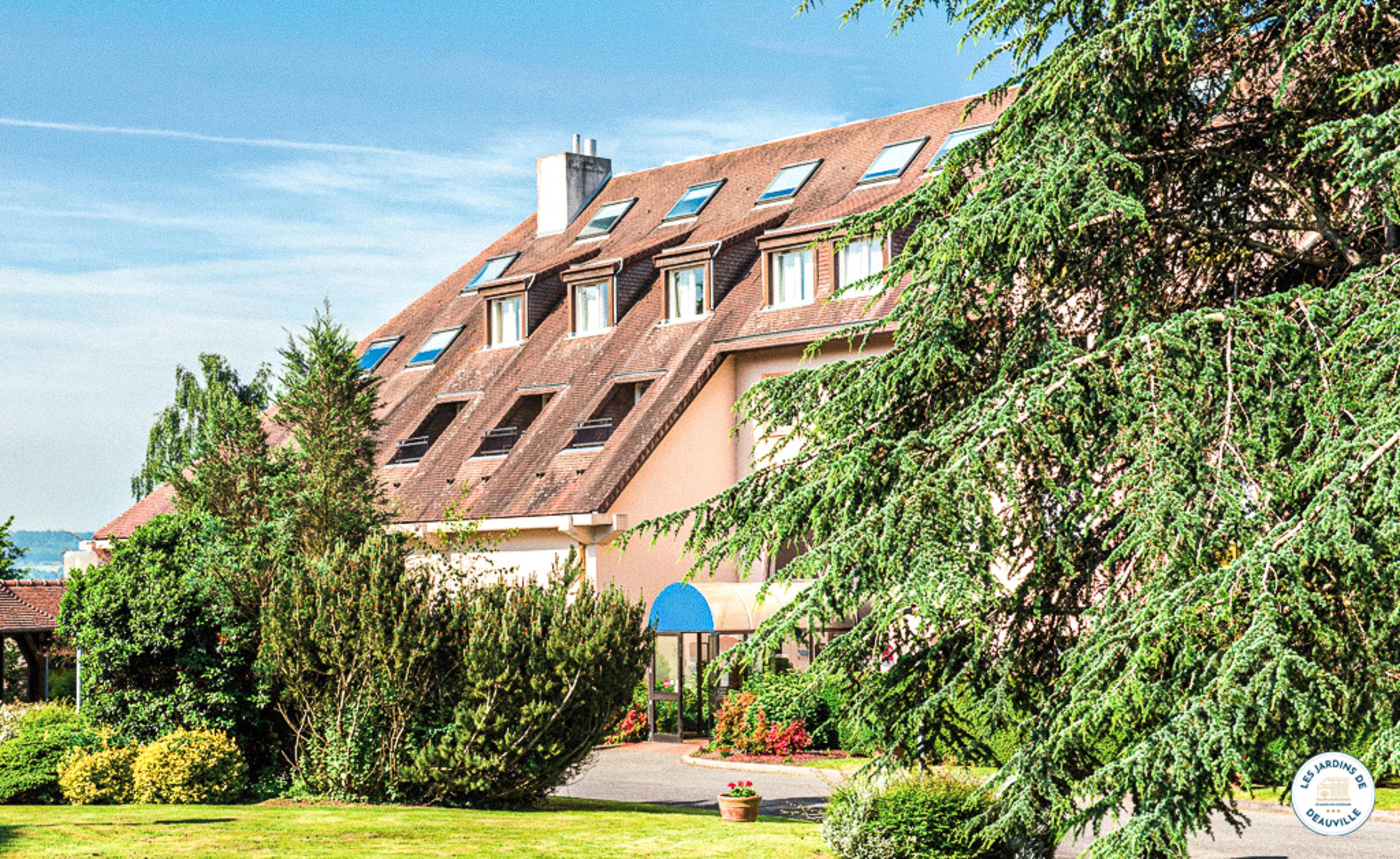 Hotel Les Jardins De Deauville Saint-Martin-aux-Chartrains Bagian luar foto